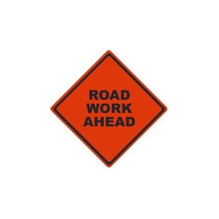 Nmc TRAFFIC, ROAD WORK AHEAD, 48X48, RUMR4821 RUMR4821